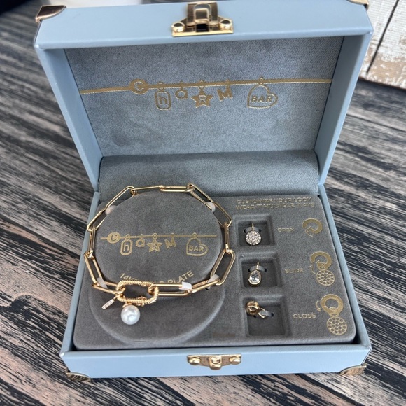 Elegant Gold and Silver Charm Bracelet - Picture 1 of 7